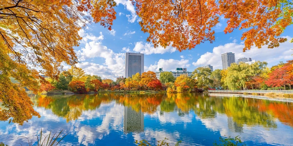 中島公園エリアの街並み