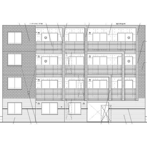 仮)菊水1-4MS 103号室(賃貸・2LDK・9.8万円/月)の外観・室内写真