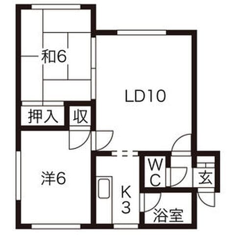 パープルマルコA 103号室(賃貸・2LDK・5.3万円/月)の外観・室内写真