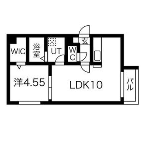 ソミューム発寒南 401号室(賃貸・1LDK・6.9万円/月)の外観・室内写真