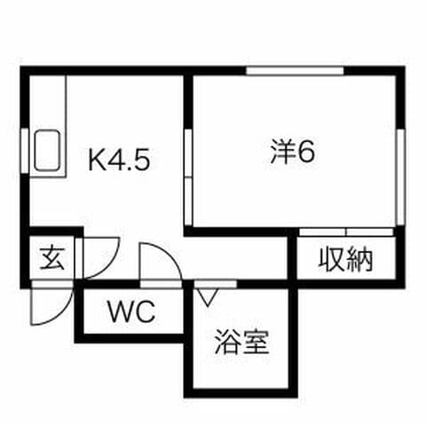 MIKIハウス 102号室(賃貸・1DK・1.8万円/月)の外観・室内写真