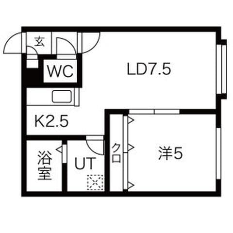 サンテラス手稲本町 202号室(賃貸・1LDK・4.8万円/月)の外観・室内写真