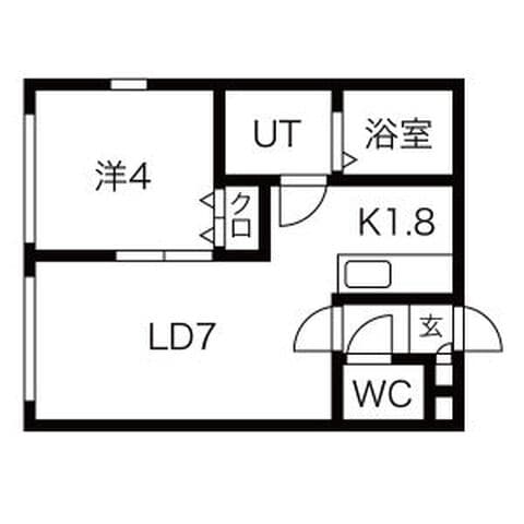 サンテラスKei 205号室(賃貸・1LDK・4.6万円/月)の外観・室内写真