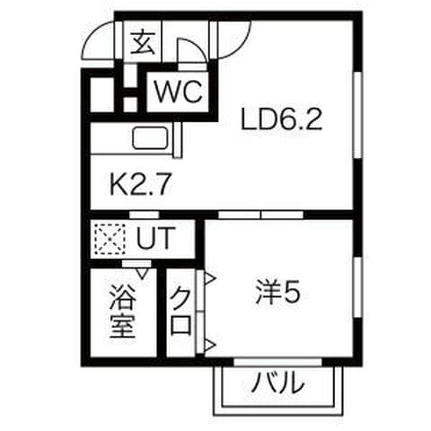 カハラ澄川 304号室(賃貸・1LDK・5.3万円/月)の外観・室内写真