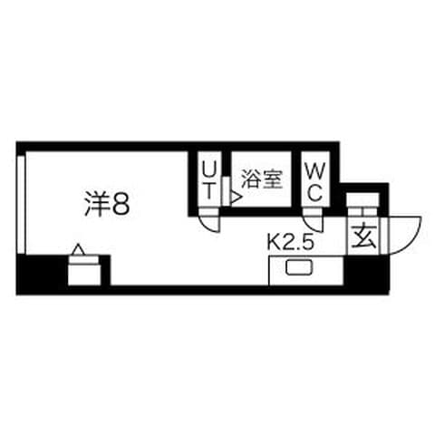 ライオンズマンション幌平橋 506号室(賃貸・1K・3万円/月)の外観・室内写真