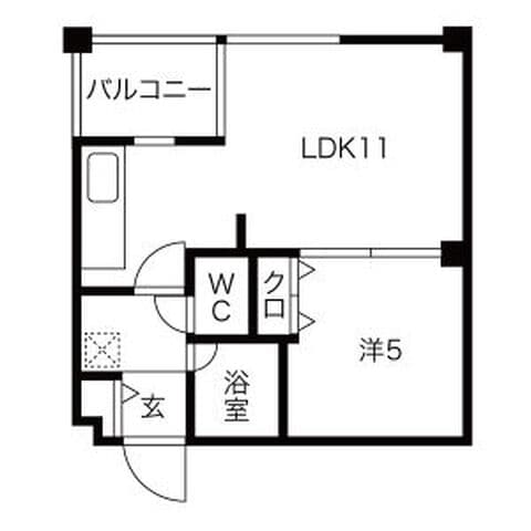 パークハイム12.7 402号室(賃貸・1LDK・4.6万円/月)の外観・室内写真