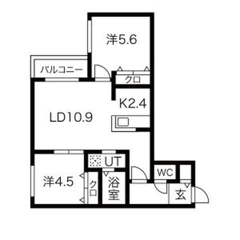 ブランシャール北3条通 306号室(賃貸・2LDK・9.8万円/月)の外観・室内写真