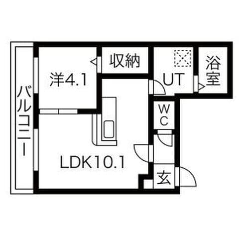 プリヴィエール西町 301号室(賃貸・1LDK・7万円/月)の外観・室内写真