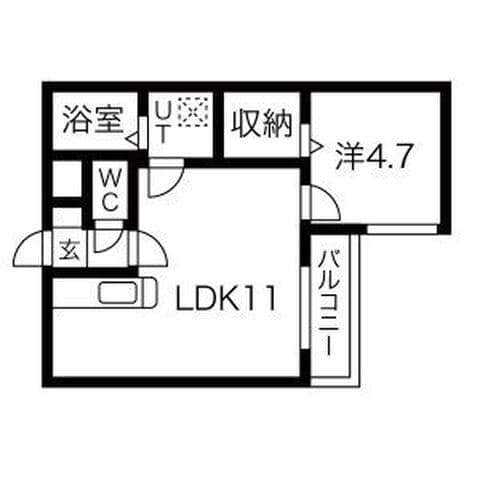 プリヴィエール西町 403号室(賃貸・1LDK・7万円/月)の外観・室内写真