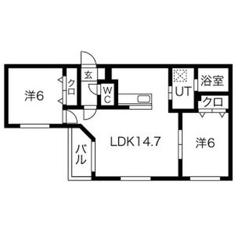 KINOS16 (キノス16) 302号室(賃貸・2LDK・8.8万円/月)の外観・室内写真