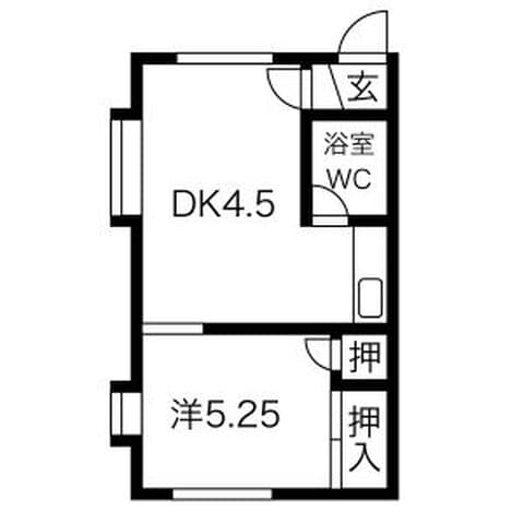 パークハイツ 101号室(賃貸・1DK・2.5万円/月)の外観・室内写真