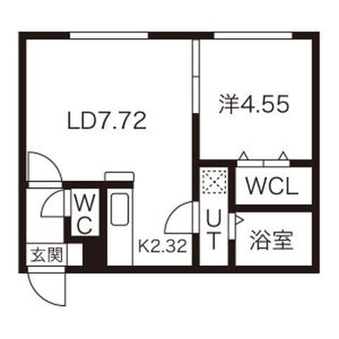 J-ecoa北27条 301号室(賃貸・1LDK・6.5万円/月)の外観・室内写真