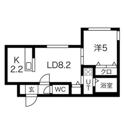 MTガーデンEast II 202号室(賃貸・1LDK・6.5万円/月)の外観・室内写真