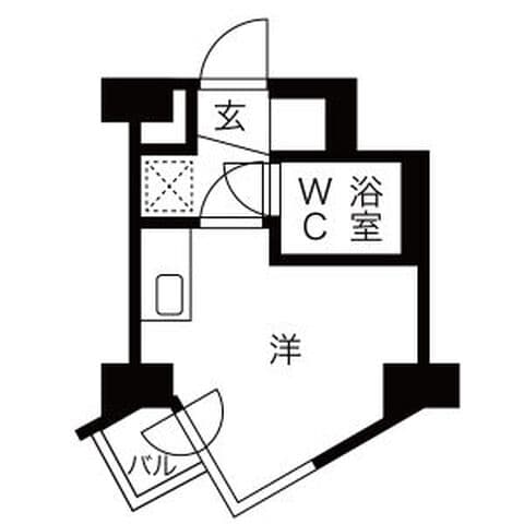 クリオ円山公園壱番館 303号室(賃貸・1R・2.7万円/月)の外観・室内写真