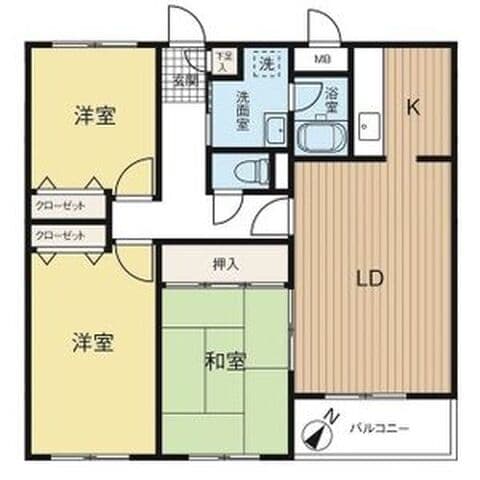 クラーク宮の森 00202号室(賃貸・3LDK・8.5万円/月)の外観・室内写真
