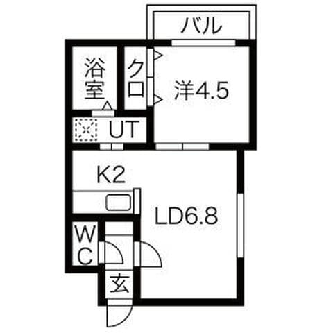 HOPE N8/E8 403号室(賃貸・1LDK・5.2万円/月)の外観・室内写真