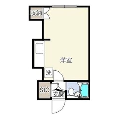INOVE東札幌 208号室(賃貸・1R・3.4万円/月)の外観・室内写真