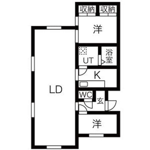 ReRe01(リリイチ) 101号室(賃貸・2LDK・9.4万円/月)の外観・室内写真