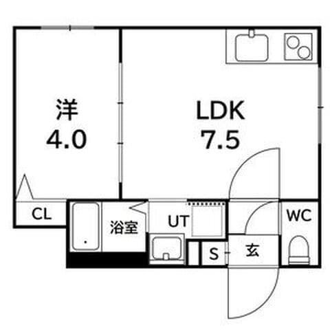 ラフィーネ発寒南Ⅱ 403号室(賃貸・1LDK・5.3万円/月)の外観・室内写真