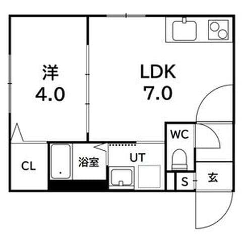 ラフィーネ発寒南Ⅱ 205号室(賃貸・1LDK・5.2万円/月)の外観・室内写真