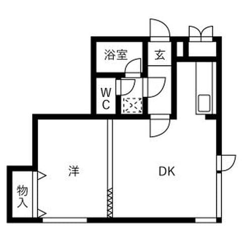 カサオリエンタル 302号室(賃貸・1LDK・4.8万円/月)の外観・室内写真