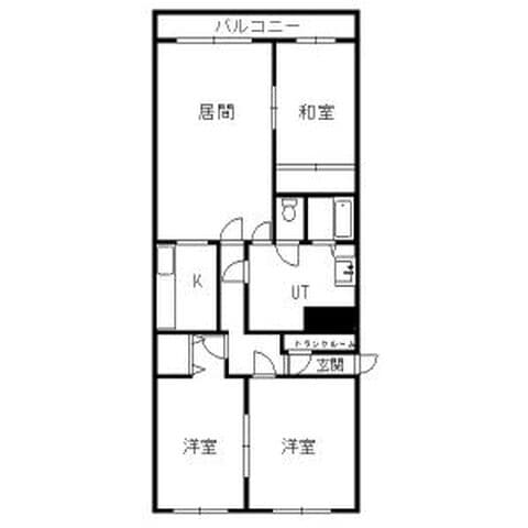 ロジェ若竹 00306号室(賃貸・3LDK・7万円/月)の外観・室内写真