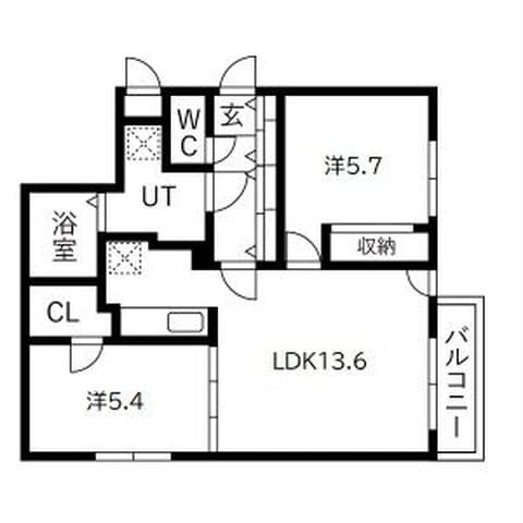 La Colina 305号室(賃貸・2LDK・8.7万円/月)の外観・室内写真