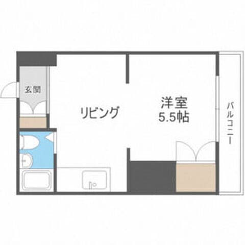 Park Avenue Nakajima 205号室(賃貸・1DK・3.8万円/月)の外観・室内写真