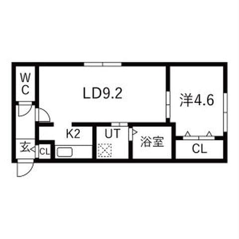 ADVANCEMENT12 405号室(賃貸・1LDK・5.6万円/月)の外観・室内写真