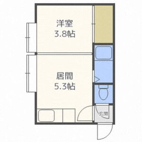 クルーズハウス東札幌 7号室(賃貸・1DK・3.6万円/月)の外観・室内写真