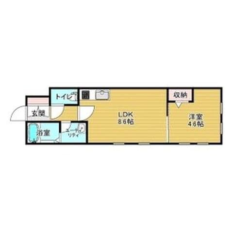 CASA西町グランデC 202号室(賃貸・1LDK・4.5万円/月)の外観・室内写真