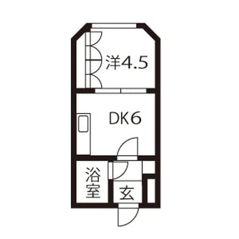 ドリームシティ本郷 202号室(賃貸・1DK・2.3万円/月)の外観・室内写真