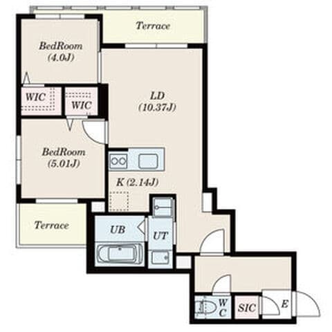Rejoice元町(旧S-RESIDENCE元町alecta) 110号室(賃貸・2LDK・9.6万円/月)の外観・室内写真