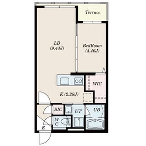 Rejoice元町(旧S-RESIDENCE元町alecta) 112号室(賃貸・1LDK・6.2万円/月)の外観・室内写真