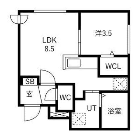 SENA円山 301号室(賃貸・1LDK・7万円/月)の外観・室内写真
