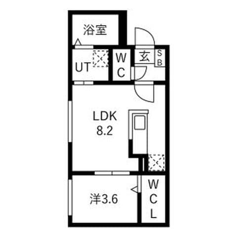 SENA円山 303号室(賃貸・1LDK・7万円/月)の外観・室内写真