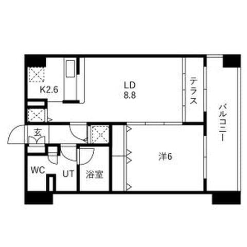カマール6-6 301号室(賃貸・1LDK・8.8万円/月)の外観・室内写真