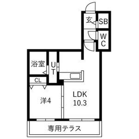 Alivis宮の森 108号室(賃貸・1LDK・7万円/月)の外観・室内写真