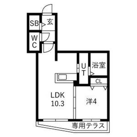 Alivis宮の森 110号室(賃貸・1LDK・7万円/月)の外観・室内写真