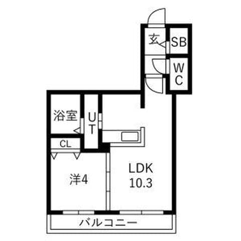 Alivis宮の森 208号室(賃貸・1LDK・7.7万円/月)の外観・室内写真