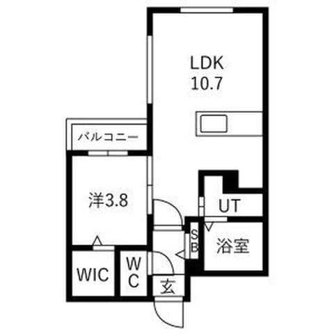 Alivis宮の森 403号室(賃貸・1LDK・7.6万円/月)の外観・室内写真