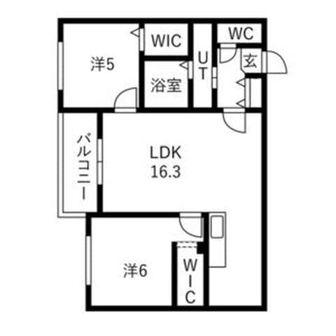 Alivis菊水 110号室(賃貸・2LDK・12万円/月)の外観・室内写真