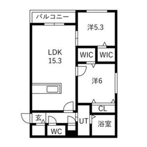 Alivis菊水 306号室(賃貸・2LDK・13万円/月)の外観・室内写真