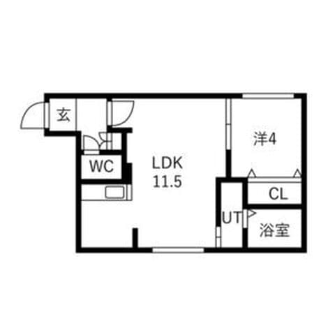 Alivis菊水 508号室(賃貸・1LDK・8万円/月)の外観・室内写真