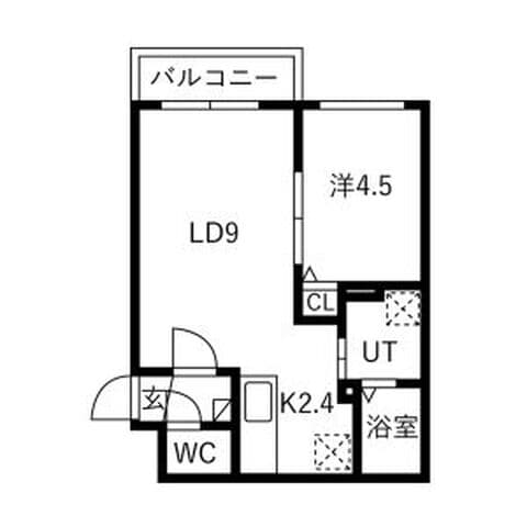 プリリアコア 301号室(賃貸・1LDK・6.4万円/月)の外観・室内写真