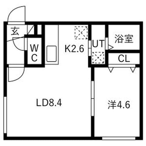 プリリアコア 302号室(賃貸・1LDK・6.5万円/月)の外観・室内写真