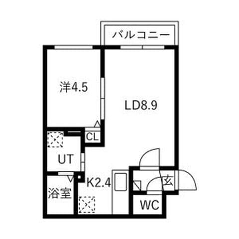 プリリアコア 405号室(賃貸・1LDK・6.5万円/月)の外観・室内写真