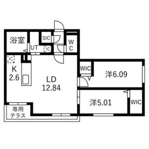 ガイアールN18 102号室(賃貸・2LDK・9.8万円/月)の外観・室内写真