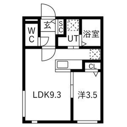 REN FAULT北大前(レンフォルトホクダイマエ) 402号室(賃貸・1LDK・6.4万円/月)の外観・室内写真