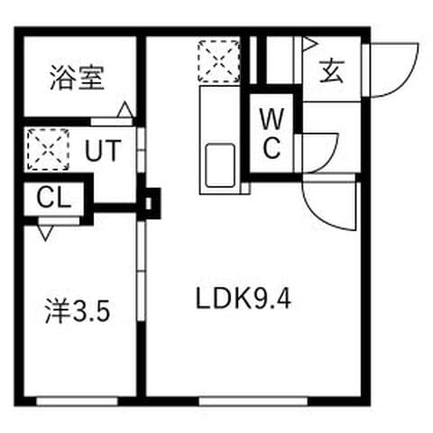 REN FAULT北大前(レンフォルトホクダイマエ) 403号室(賃貸・1LDK・6.4万円/月)の外観・室内写真